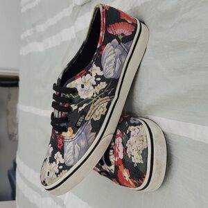 VANS Floral Denim Lopro Shoes